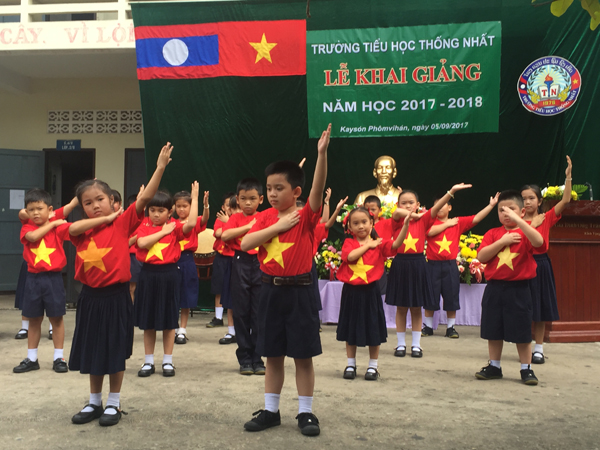 Schools of OV in Central Laos organize new school year opening ceremony