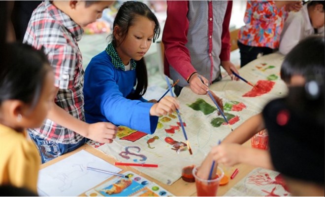 Exhibition features ethnic minority kids’ art