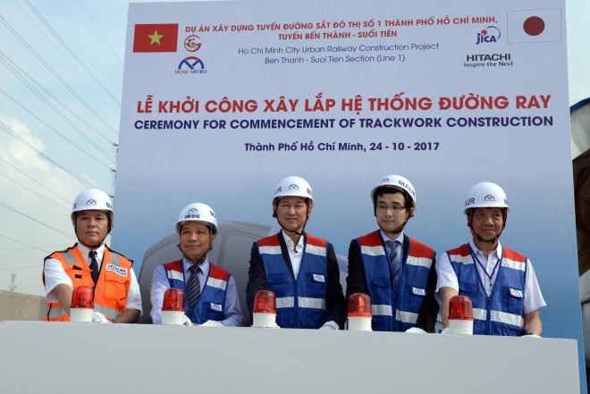 HCM city begins track-work construction of Ben Thanh - Suoi Tien metro