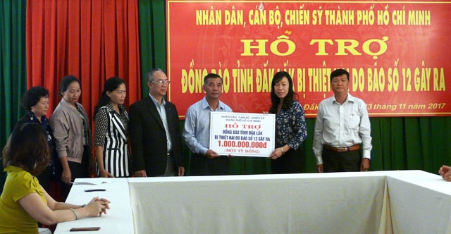 Ho Chi Minh city assists storm victims in Dak Lak