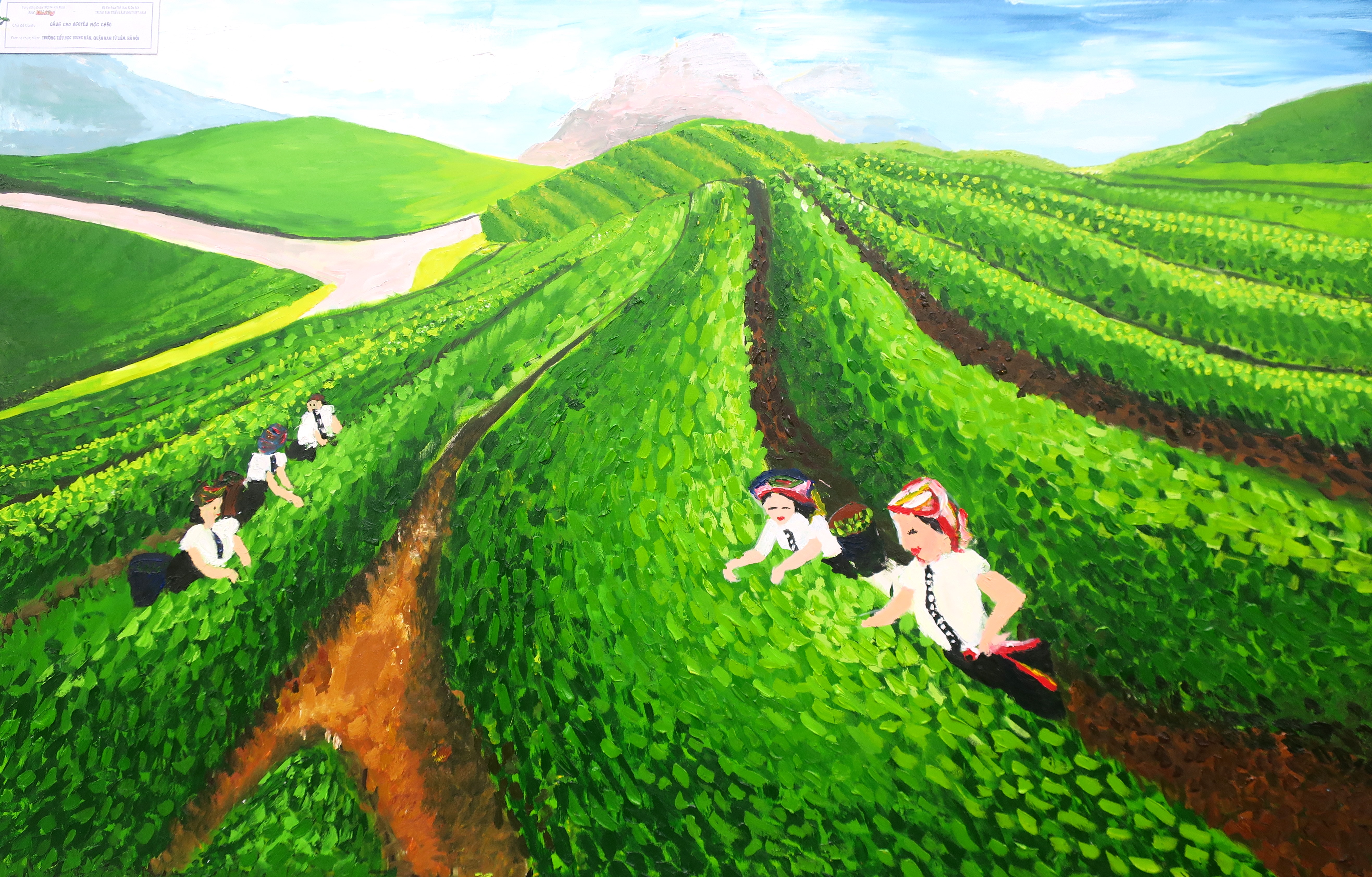Children with Vietnamese natural heritage