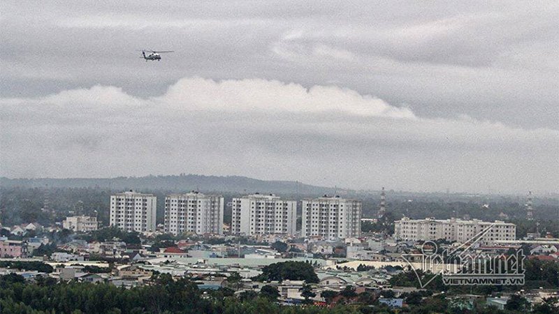 US President’s helicopter Marine One trial flight