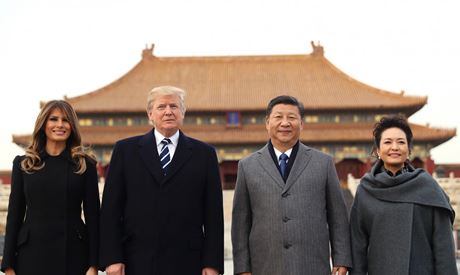 US President Donald Trump visits China