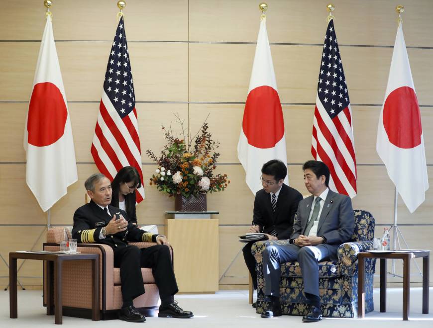 Shinzo Abe meets commander of U S Pacific Command