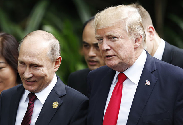 Presidents Trump and Putin talk in phone call