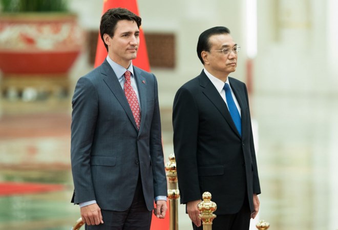 PM Justin Trudeau meets Premier of China