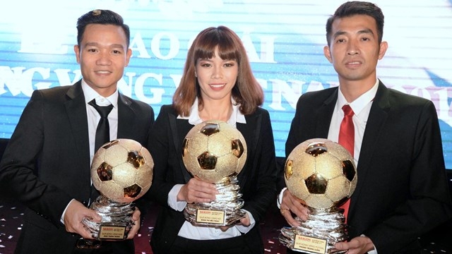 Thanh Trung, Kieu Trinh win Vietnamese Golden Ball 2017