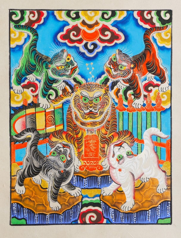 Hang Trong folk painting exhibition in Hanoi