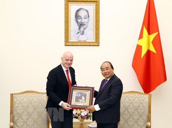Prime Minister welcomes FIFA President