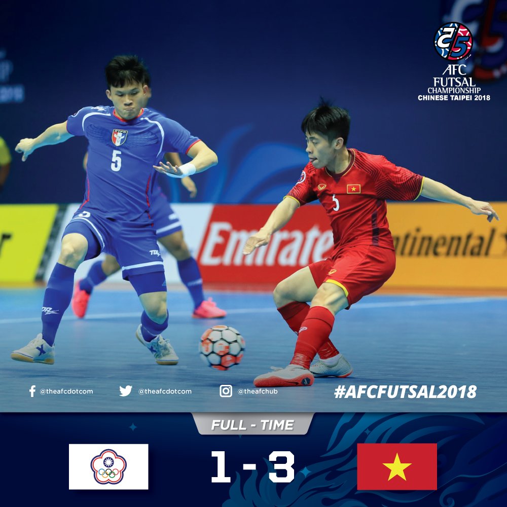 2018 AFC Futsal Championship Group A  Vietnam enters quarter-finals