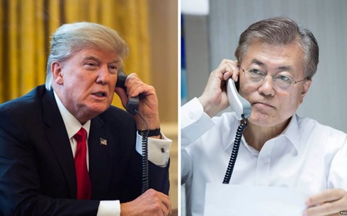 US, RoK Presidents talk about DPRK