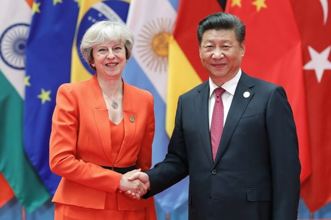 Chinese President Xi Jinping calls to UK PM Theresa May