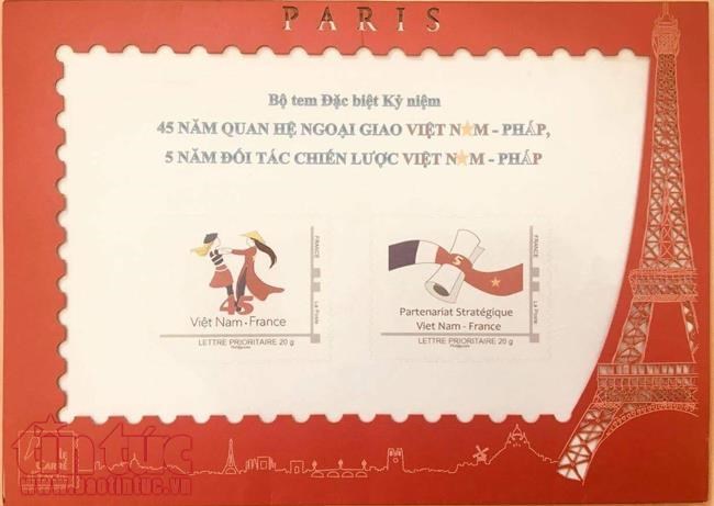 Vietnam, France issue commemorative postage stamps