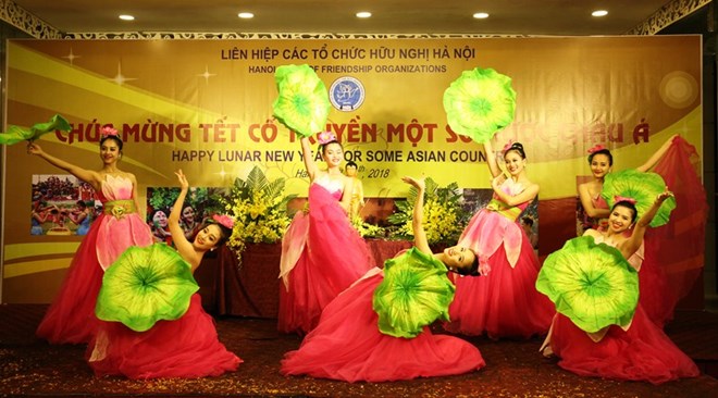 Asian traditional New Year celebrated in Hanoi