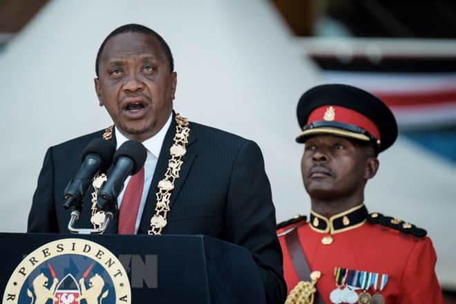 Kenya President Uhuru Kenyatta leaves for visit to UK