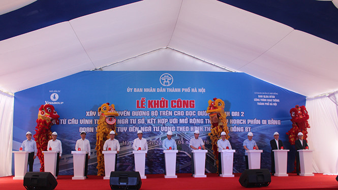 Work starts on VND9 5 trillion flyover in Hanoi