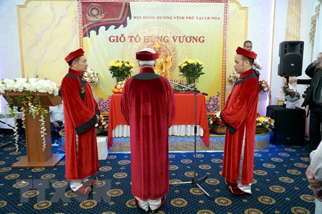Hung Kings’ Death Anniversary held by overseas Vietnamese in Russia