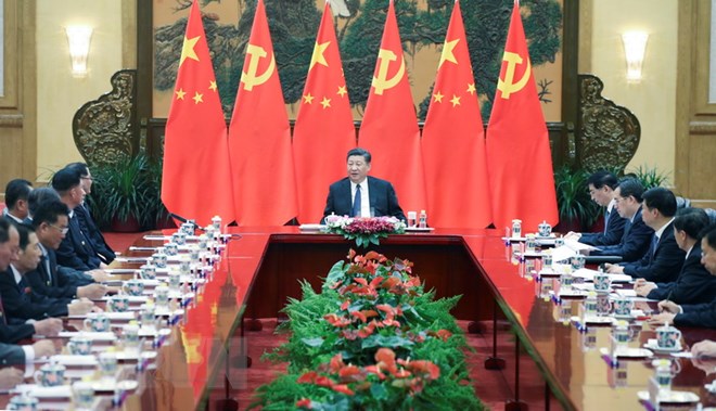 Chinese President receives DPRK officials in Beijing