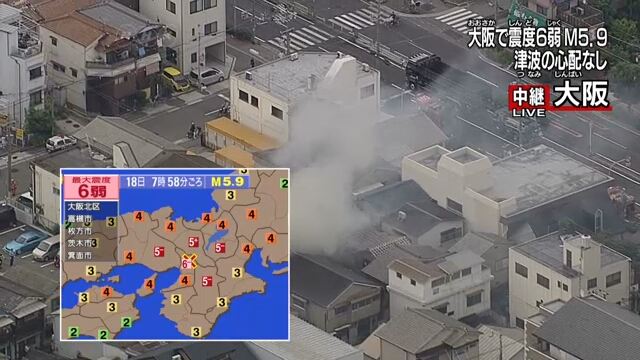 6 1-magnitude earthquake hits Japan