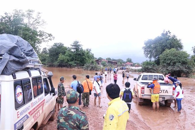 Lao dam collapse more residents evacuated from flooded areas