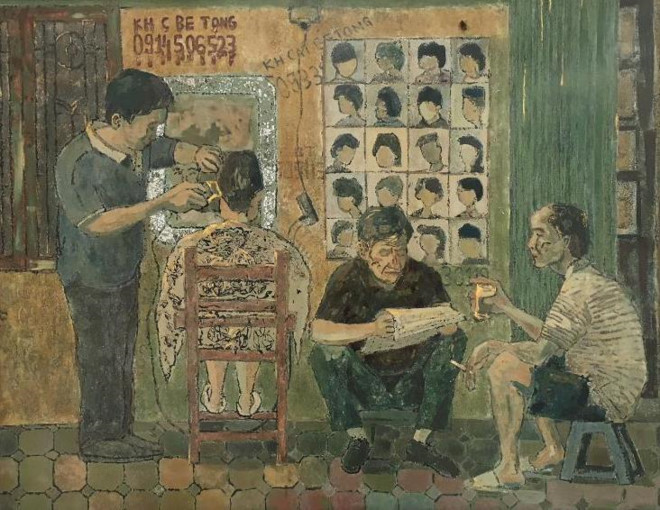 Paintings by Romanian artist on display in Hanoi