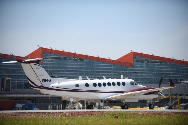 Van Don International Airport receives first flight