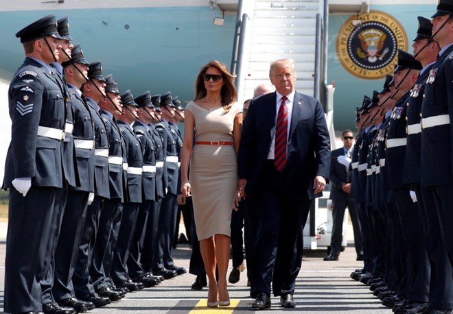 US President Donald Trump visits UK