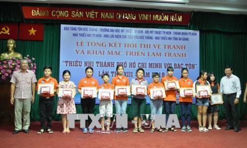 Children s painting competition on President Ton Duc Thang reviewed