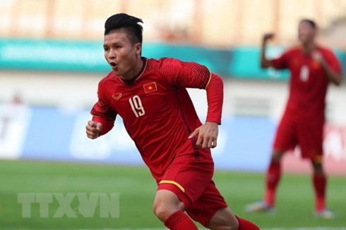 ASIAD 2018 Two Vietnamese footballers listed in typical team of qualifying round