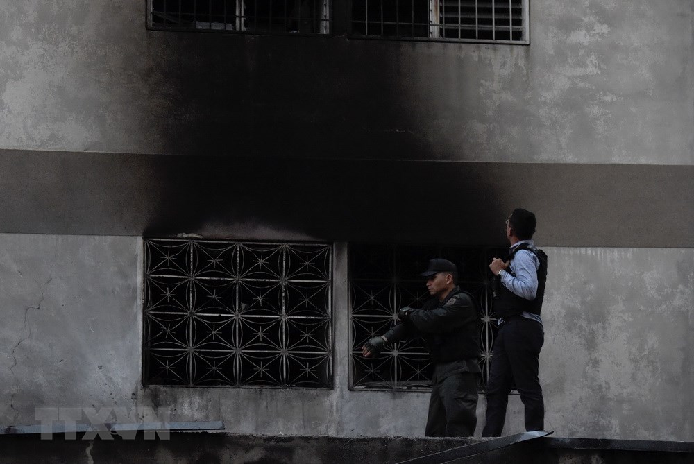 Six arrested over attack on President Nicolas Maduro