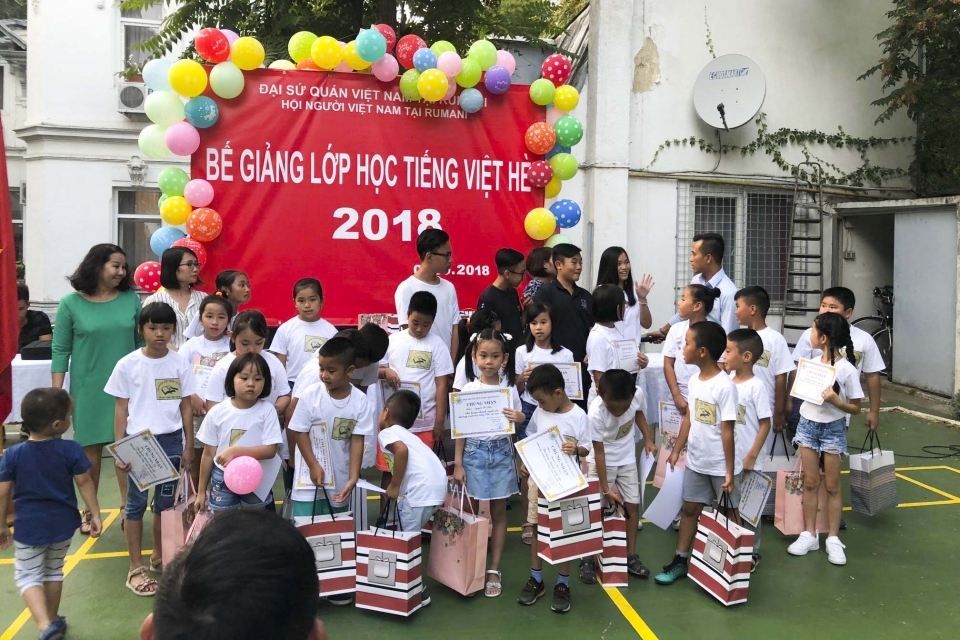 2018 Summer Vietnamese Class in Romania ended