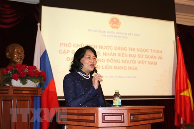 Vice President meets overseas Vietnamese in Russia