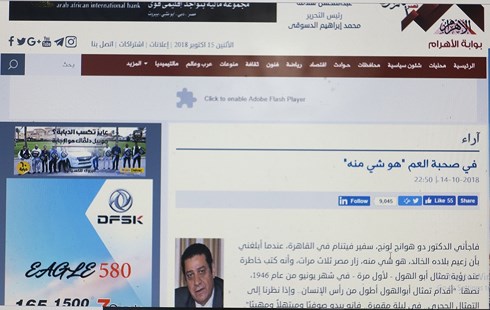Egyptian newspaper praises President Ho Chi Minh and Vietnam-Egypt relations