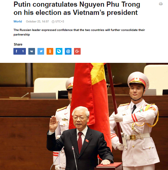 Foreign media highlights Nguyen Phu Trong’s election as President