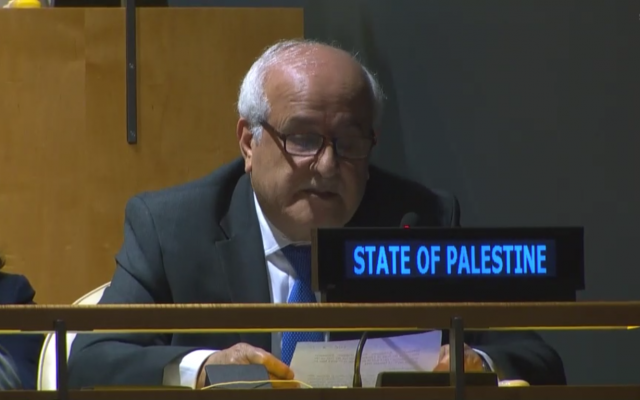 UN appoints Palestine as Chair of G77