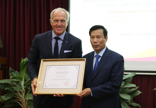 Legendary golfer appointed ambassador for Vietnamese tourism