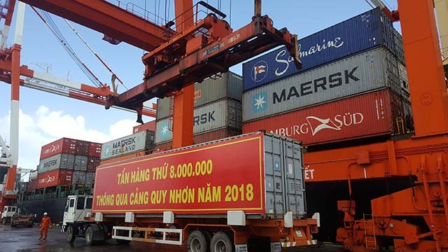 Quy Nhon port handles 8 millionth ton of cargo