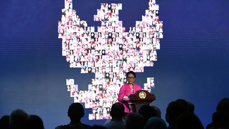 Foreign Minister Retno L P Marsudi highlights Indonesia’s foreign’s policy achievements
