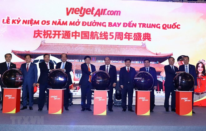 Vietjet Air marks fifth anniversary of air service to China
