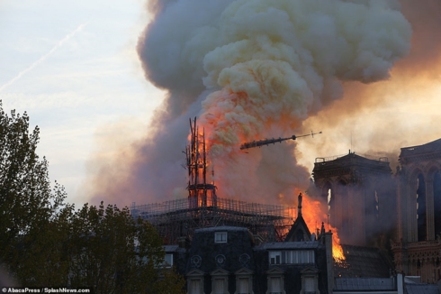 Notre Dame Cathedral catches fire in Paris