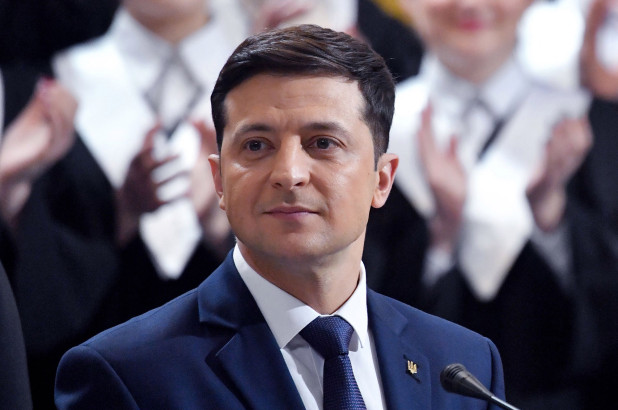 Comedian V Zelensky wins Ukraine Presidency
