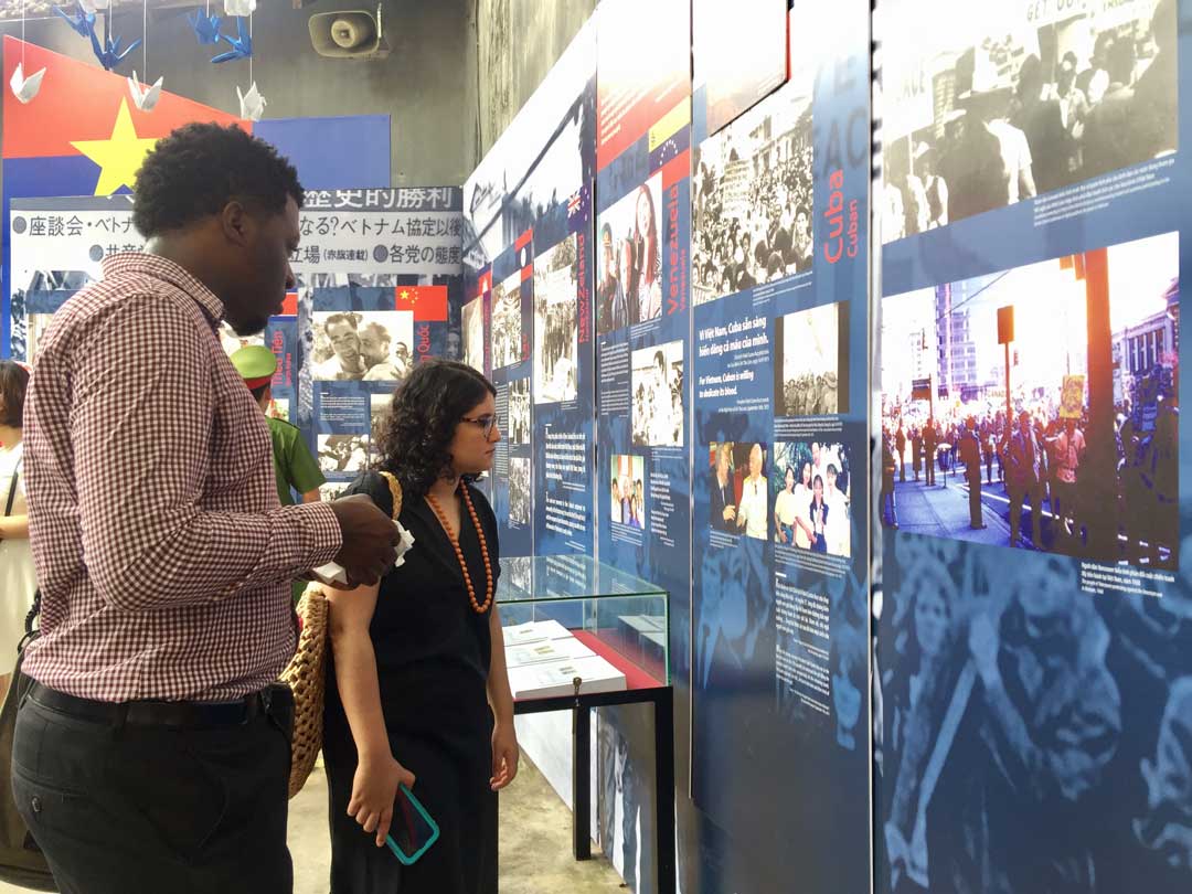 Peace Diary exhibition at Hoa Lo prison relics site