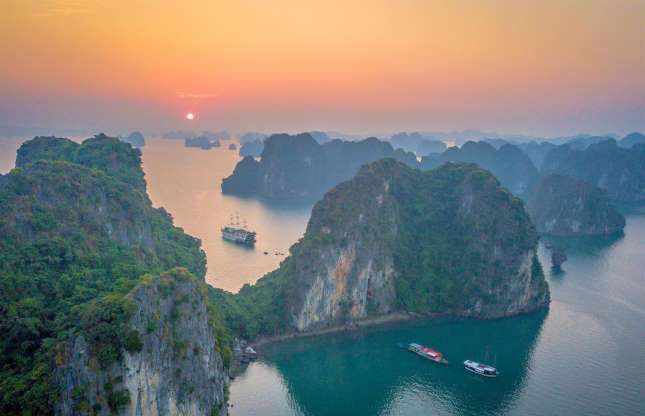Ha Long bay One of MSN’s most stunning sunrise spots