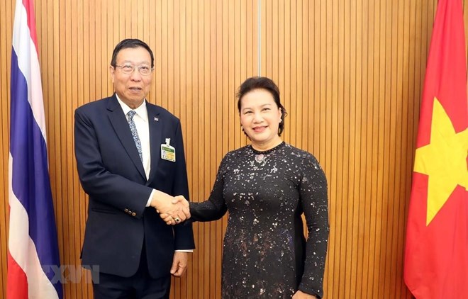 NA Chairwoman meets Speaker of Thai Senate in Bangkok
