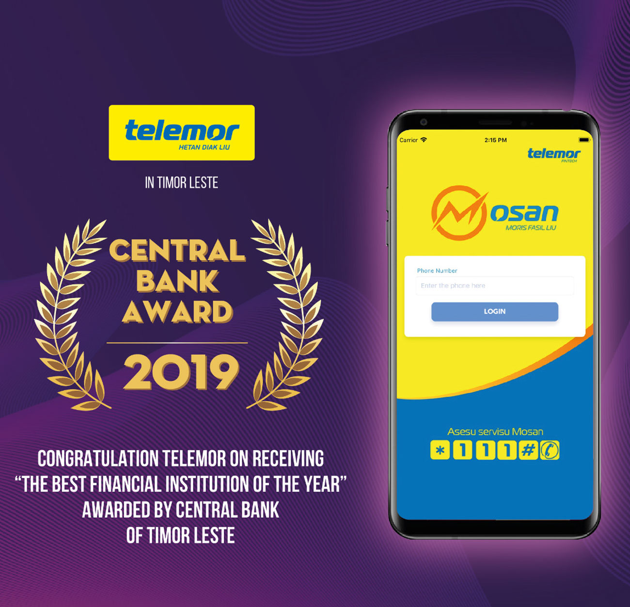 Mosan e-wallet wins grand prize from the Central Bank of Timor Leste