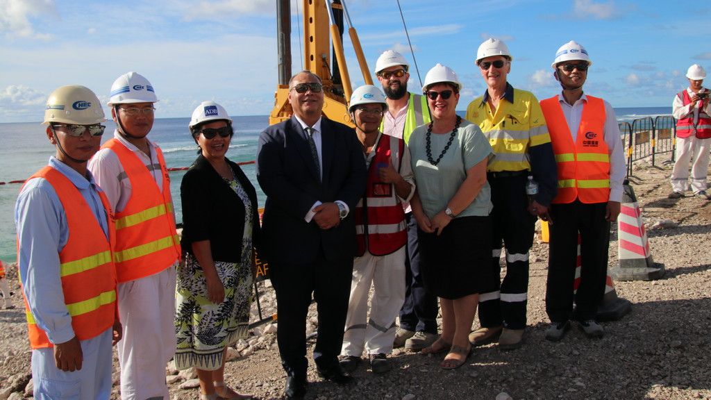 Nauru constructs first international port