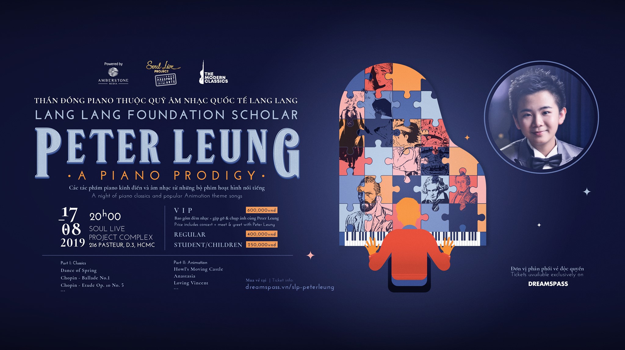 Pianist Peter Leung from Hong Kong to performed in HCM city
