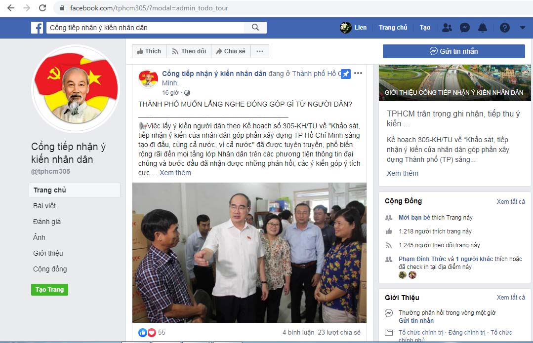 Ho Chi Minh city Portal to get people s opinions on social networks launched