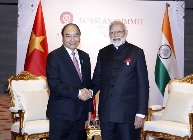 Vietnamese, Indian PMs meet in Thailand