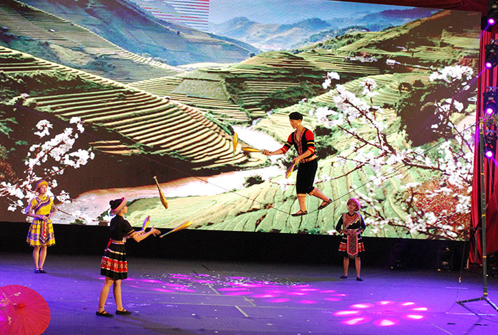Impressive performances at a circus festival in Vietnam